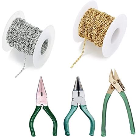 Crafteez Silk Thread Jewellery Making Pliers Combo Flat, Round and Side ...