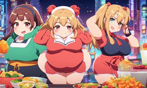 Fat anime girl weight gain by ImagineGames on DeviantArt