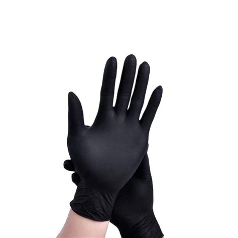 Buy Disposable Black Nitrile Gloves Small 100 Count- Powder and Latex ...