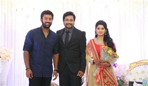 Rana Daggubati, Arya, Shanthanu Bhagyaraj at Bobby Simha & Reshmi Menon ...
