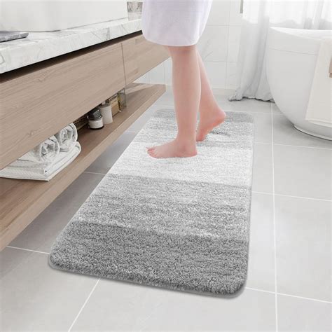 Amazon.com: Arotive Microfiber Bathroom Rugs, Shaggy Soft and Absorbent ...
