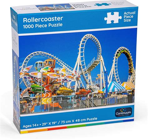 Continuum Games Roller Coaster 1000 Piece Jigsaw Puzzles Fun Puzzle ...