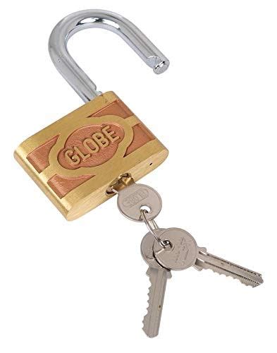Imported Globe Original 38mm Hardened Pure Brass Locks with Free 3 Keys ...