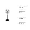 Buy Havells V3 450mm Oscillating Pedestal Fan | Strong motor, Smooth ...