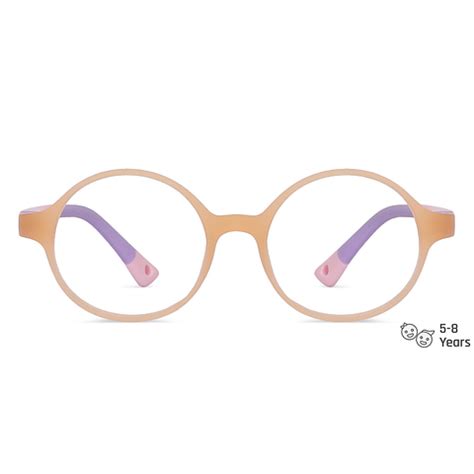 Buy Blue-Block Kids Computer Glasses: Matte Brown Transparent Pink ...