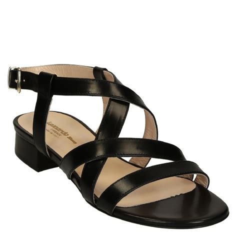 Black Leather Sandals - CraftySandals.com