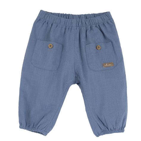 Chicco Boys Dark Light Blue Solid Joggers - Bottom – Chicco India