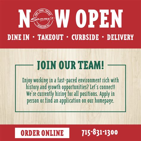 Sammy's Pizza Restaurant & Pub | Eau Claire, WI