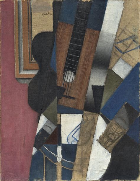 “Guitar and Pipe (recto); Guitar (verso)” by Juan Gris in Dallas Museum ...