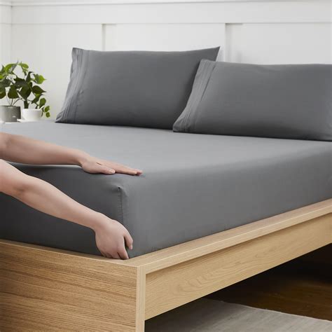 Amazon.com: Twin XL Fitted Sheet Only with Full Elastic & Built in ...