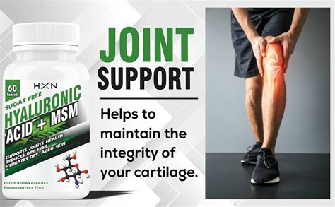 HXN Hyaluronic Acid Supplements 100mg To Support Skin, Joints, Dry Eyes ...