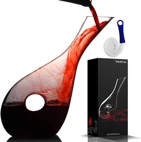 Wine Decanters and Carafes by NUTRIUPS Hand Blown Red Wine Carafe ...