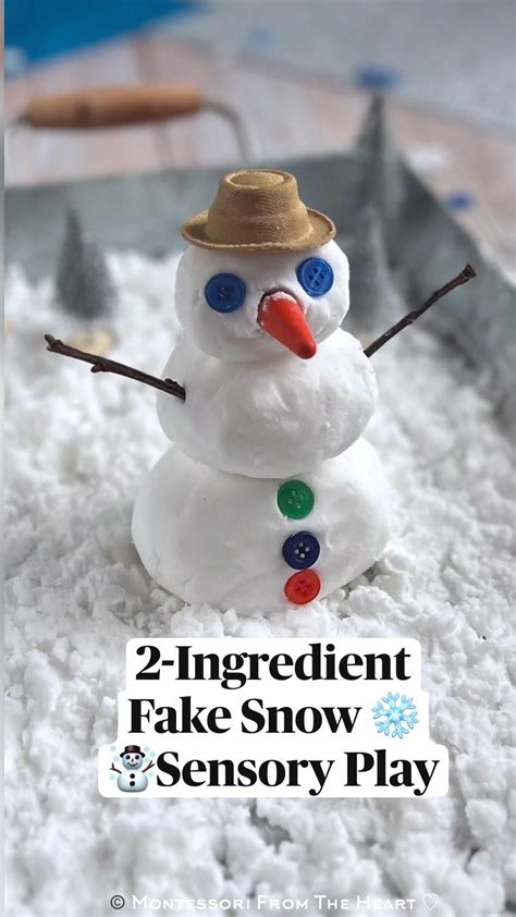 How to make best 2 ingredient diy fake snow recipe – Artofit