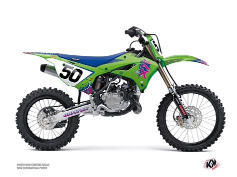 kawasaki dirt bike fifty graphic kit green | Kutvek