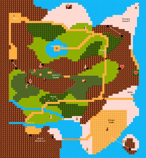 Zeldalandia - Zelda II: The Adventure Of Link - Kartat