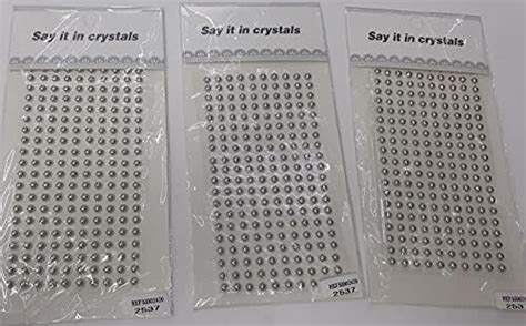 Onlinesalescantt Self-Adhesive/Silver Pearl Stone Stickers Small Stone ...