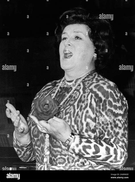 Birgit Nilsson, Sweden's world famous soprano rehearsing at the Royal ...