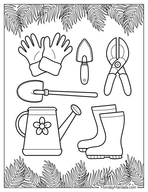 Horticulture Coloring Pages Free Vegetable Garden Coloring Books