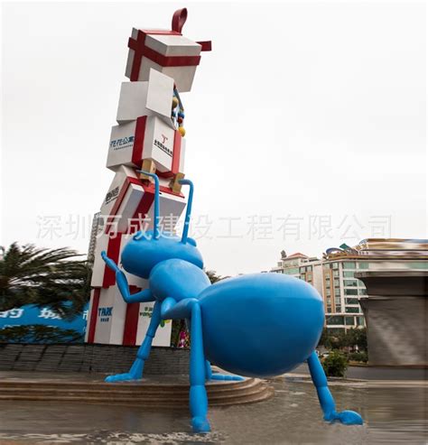 不锈钢蚂蚁雕塑,雕塑艺术,文化艺术,摄影,汇图网www.huitu.com