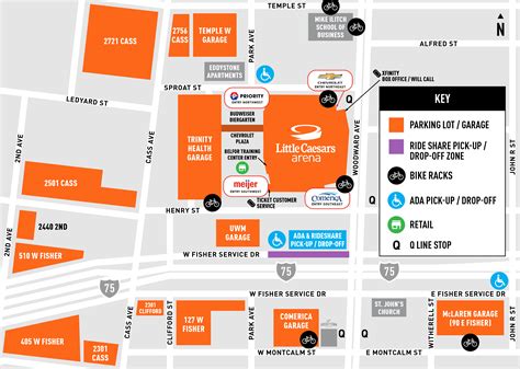 Little Caesar Arena Venue & Parking Maps | 313 Presents