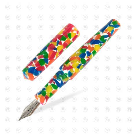 Ranga Abhimanyu Premium Acrylic Fountain Pen, Carnival Cracked Ice - S ...