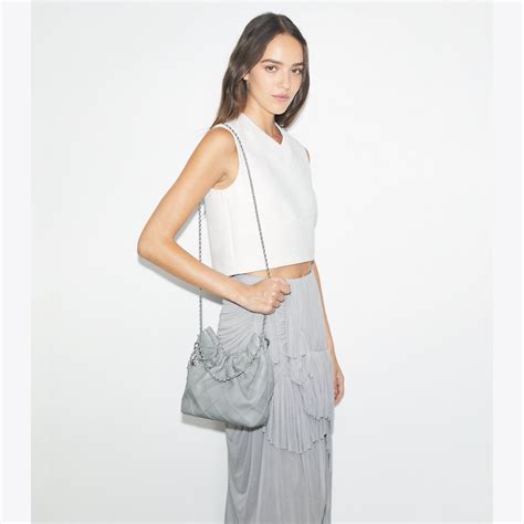 Tory Burch Mini Fleming Soft Hobo Bag Gray – Kicks Machine