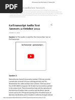 Image result for Gotranscript Transcriber Test Answer