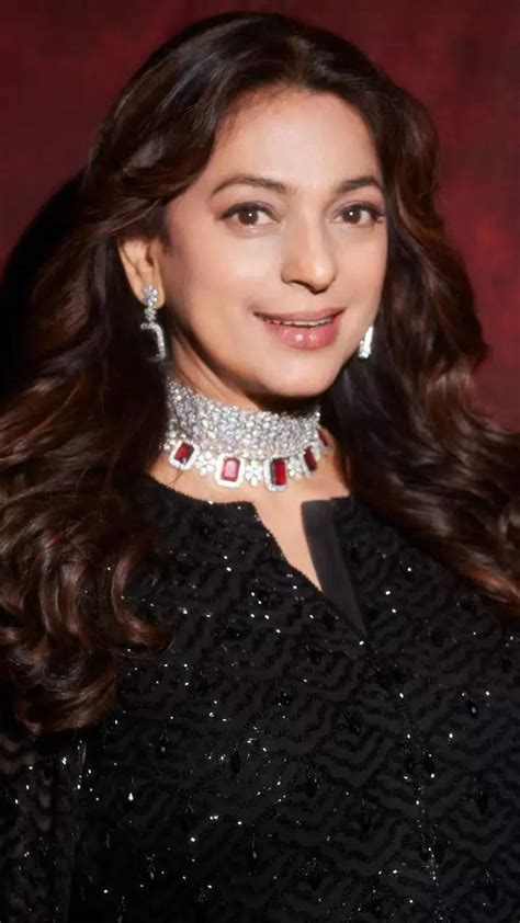 Juhi Chawla stuns in an all-black ensemble with timeless charm