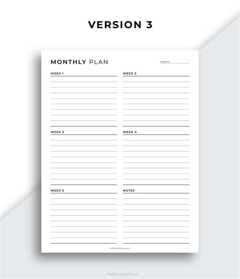 Monthly Task List, Monthly Planner Printable, to Do List Template, Productivity Planner, A4/a5 ...