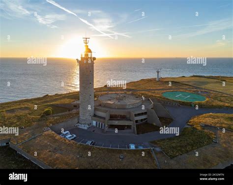 France, Pas de Calais, Côte d'Opale, Audinghen, Cap Gris lighthouse ...