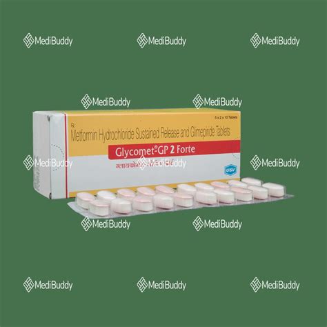 Glycomet-GP 2 Forte Tablet SR: Price, Uses, Side Effects & How to Use ...