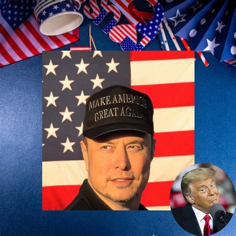 Elon Musk Dark MAGA Hat - Trump MAGA 47 Red Hat