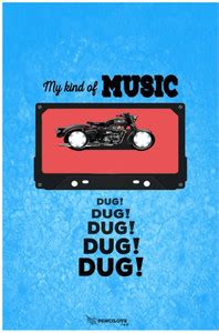 Poster My Kind Of Music Royal Enfield Dug Dug Dug Sound sl12153 (Wall ...