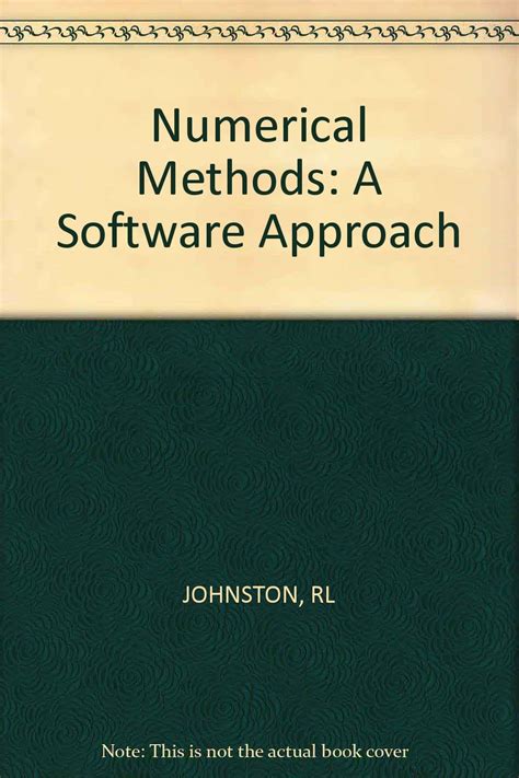 Buy JOHNSTON NUMERICAL ∗METHODS∗ – A SOFTWARE APPROACH Book Online at ...