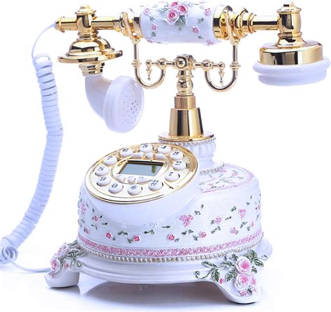 TelPal Home Telephone White Floral Home Phones India | Ubuy