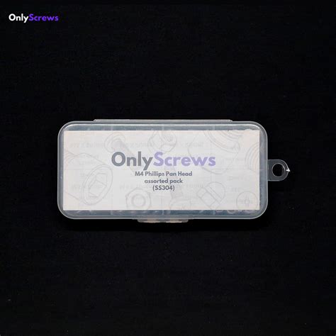 M4 Phillips Pan Head SS304 assorted box – OnlyScrews