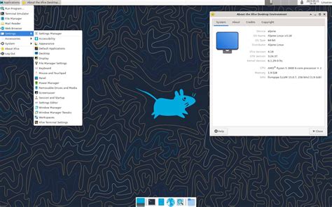 Image result for Alpine Linux Desktop