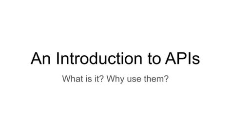 Image result for Introduction to APIs