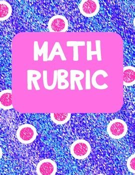 Image result for Math Rubric