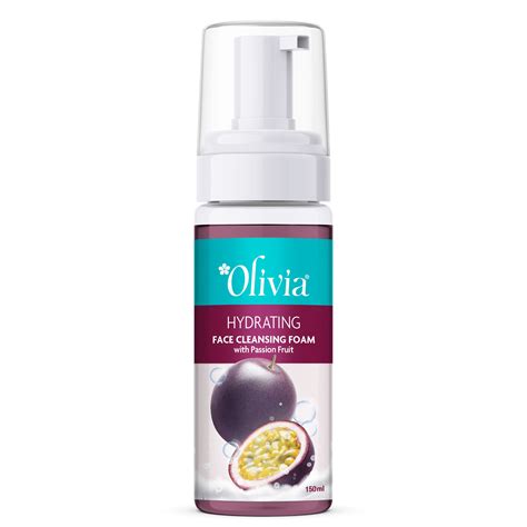 Olivia Hydrating Face Cleansing Foam with Passion Fruit-Buy Hydrating ...