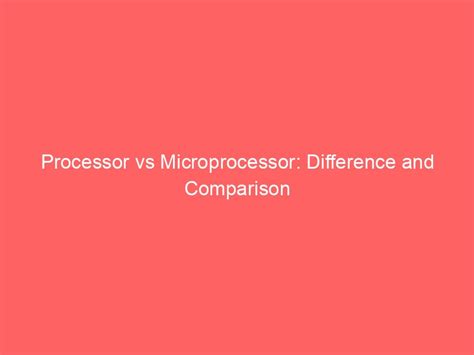 Image result for Microprocessor and CPU Difference