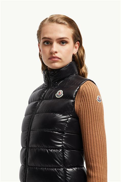 Black Ghany Down Vest - Vests for Women | Moncler US