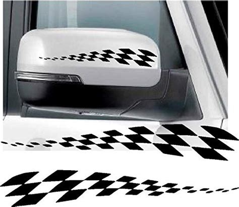 LYOMAN® Car Stickers Exterior 2Pcs Car Rear View Mirror Vinly Racing ...