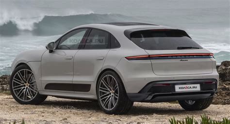 Here’s A Taycan-esque Take On The 2023 Porsche Macan EV | Carscoops