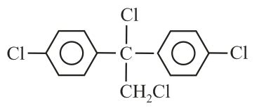 Chlorobenzene reacts with trichloro acetaldehyde in the presence of ...