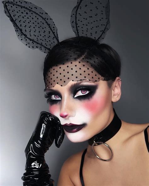 scary bunny makeup