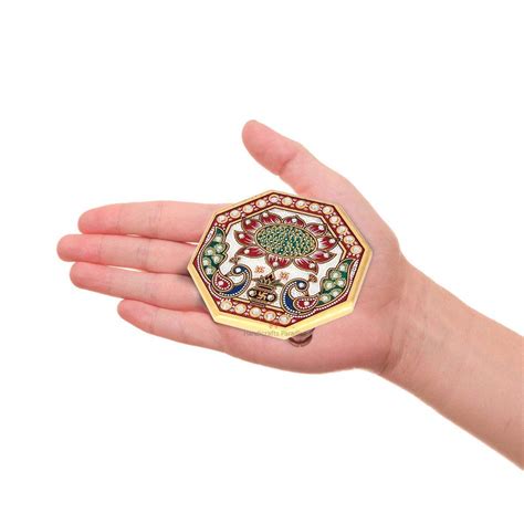 Mini Marble Pooja Chowki for God Mandir Aasan |Handcrafted Square ...
