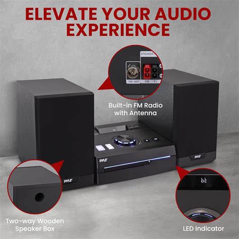 Pyle Home Stereo Shelf System - 60W Wireless BT India | Ubuy