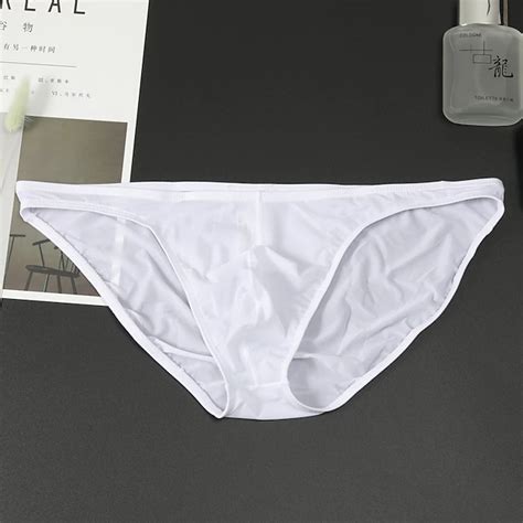 Men's 3 Pack Briefs Basic Polyester Mid Waist EU / US Size Light Blue ...