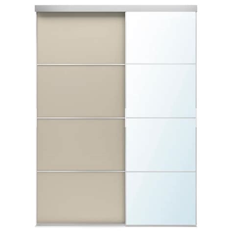 SKYTTA / MEHAMN/AULI sliding door combination, aluminium double sided ...